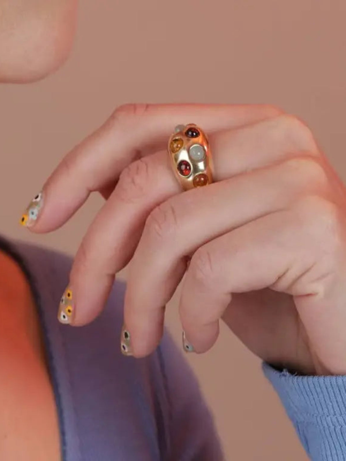 Wide Confetti Ring