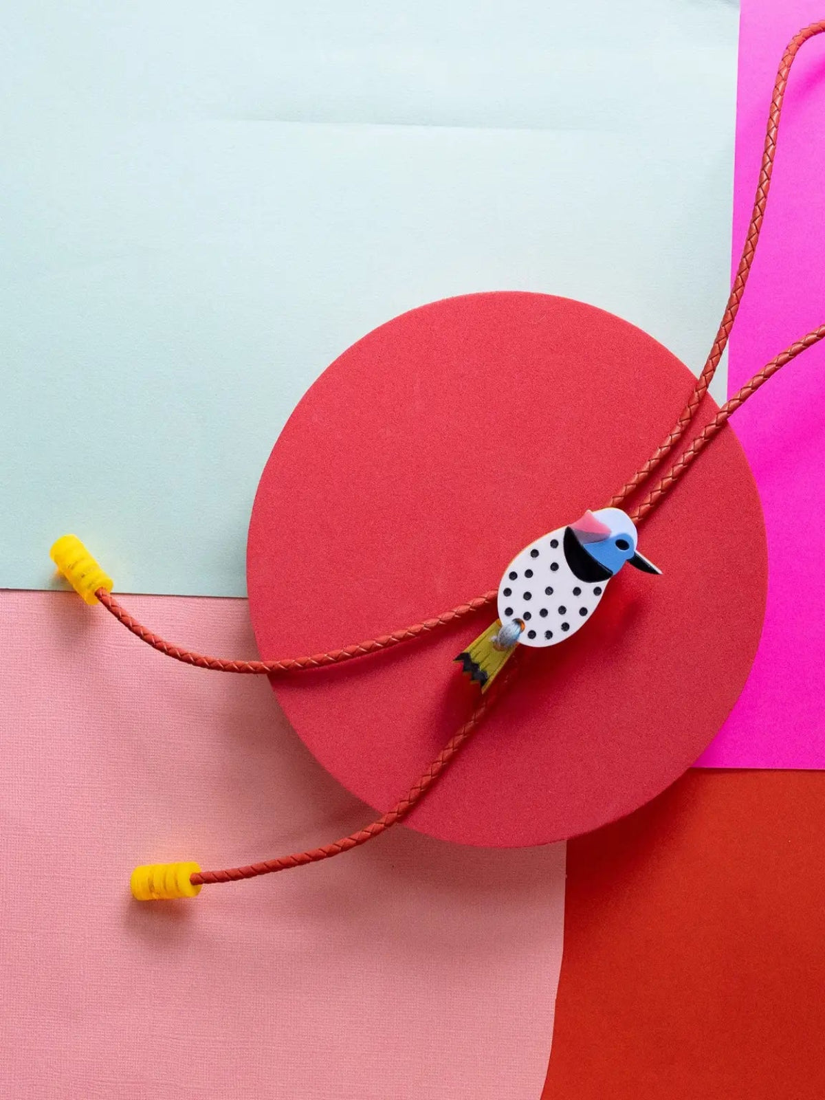 Wood Pecker Bolo Tie