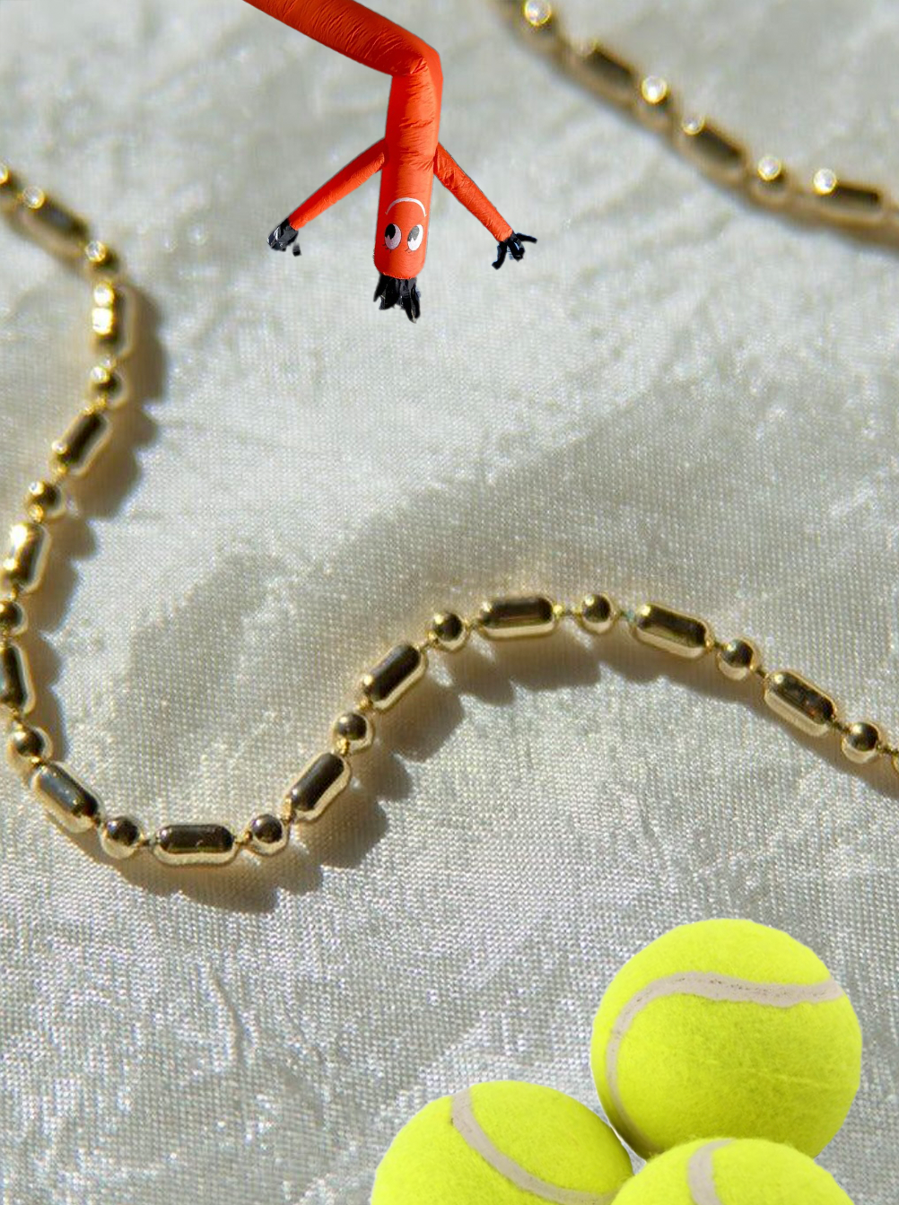 Gold Vintage Ball Chain Necklace