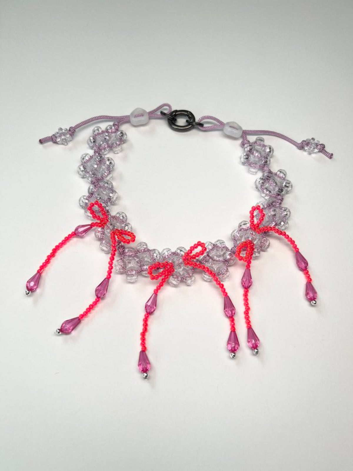 Lavender X-ray-sy Daisy Necklace