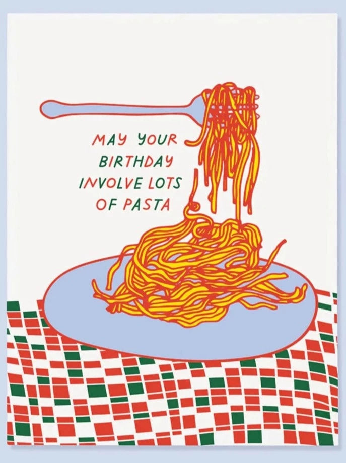 Pasta Birthday Card