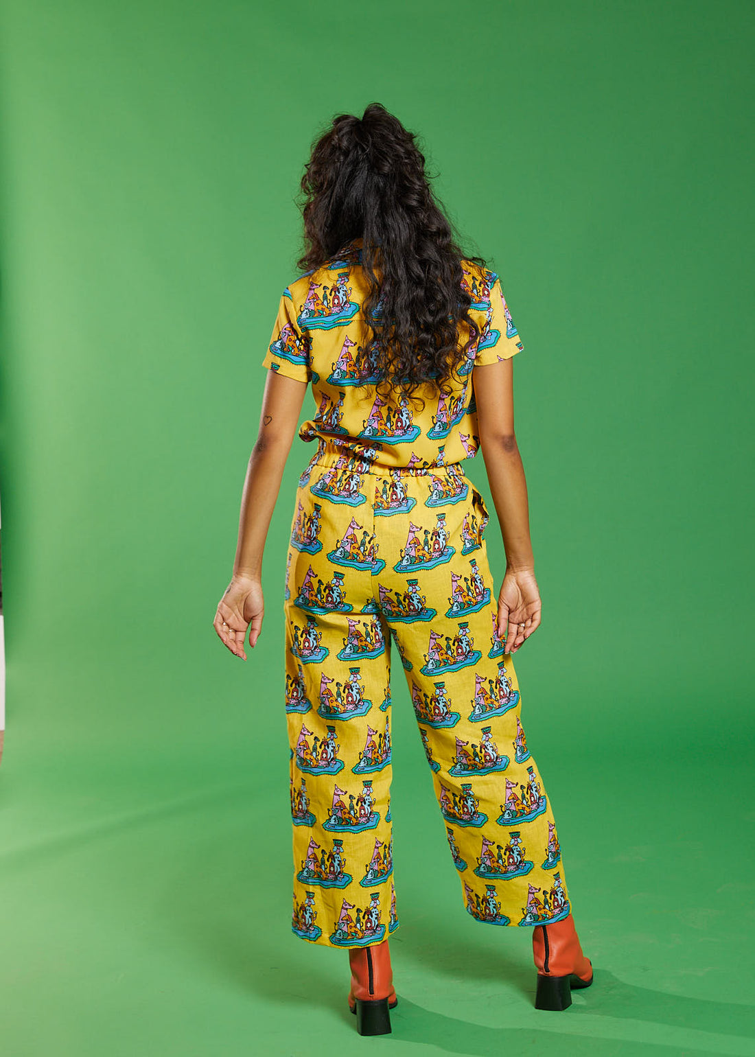 Catalina LINEN Pant Dog Party