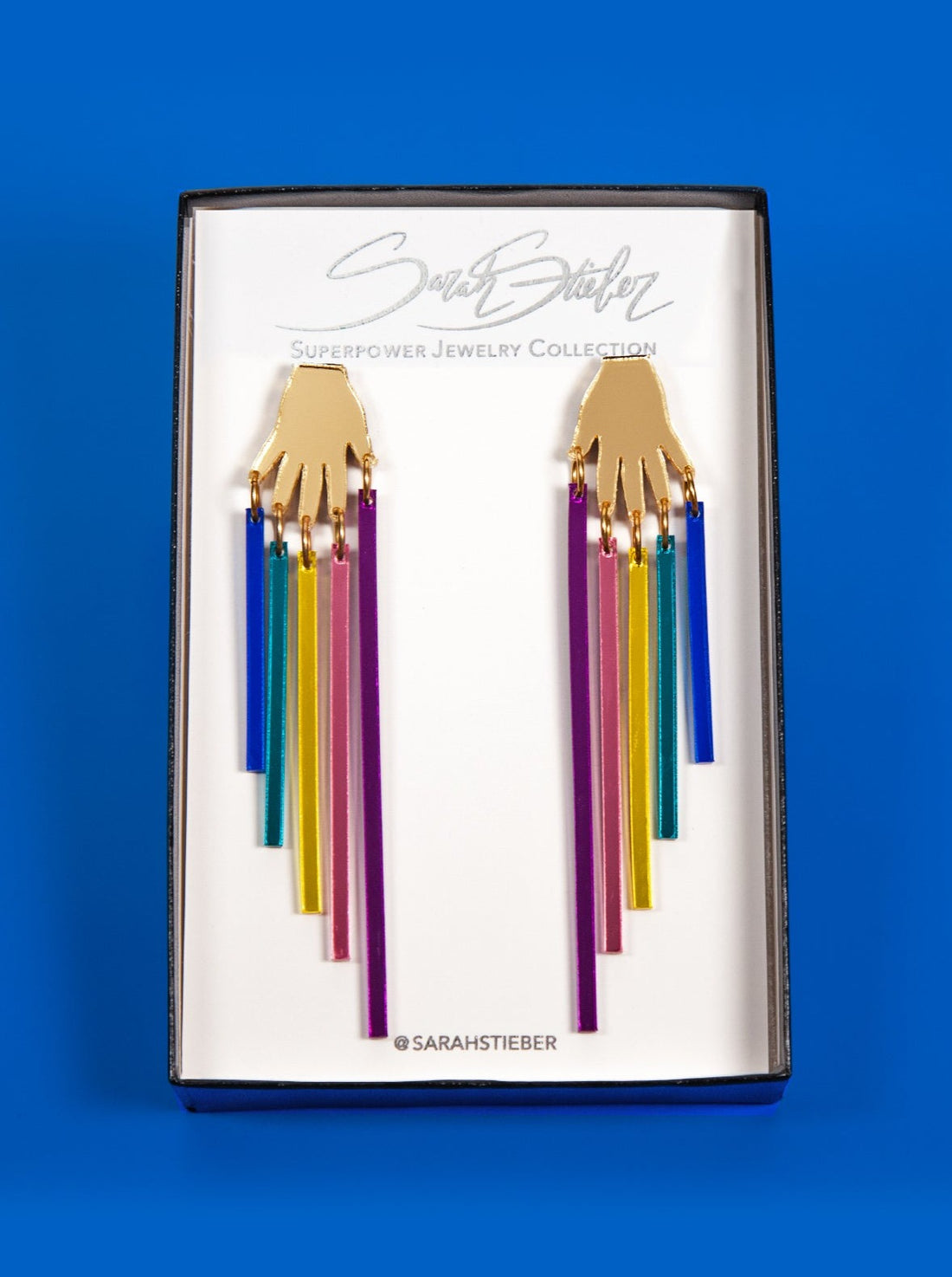 Rainbow Ribbon Magic Earrings By Sarah Stieber