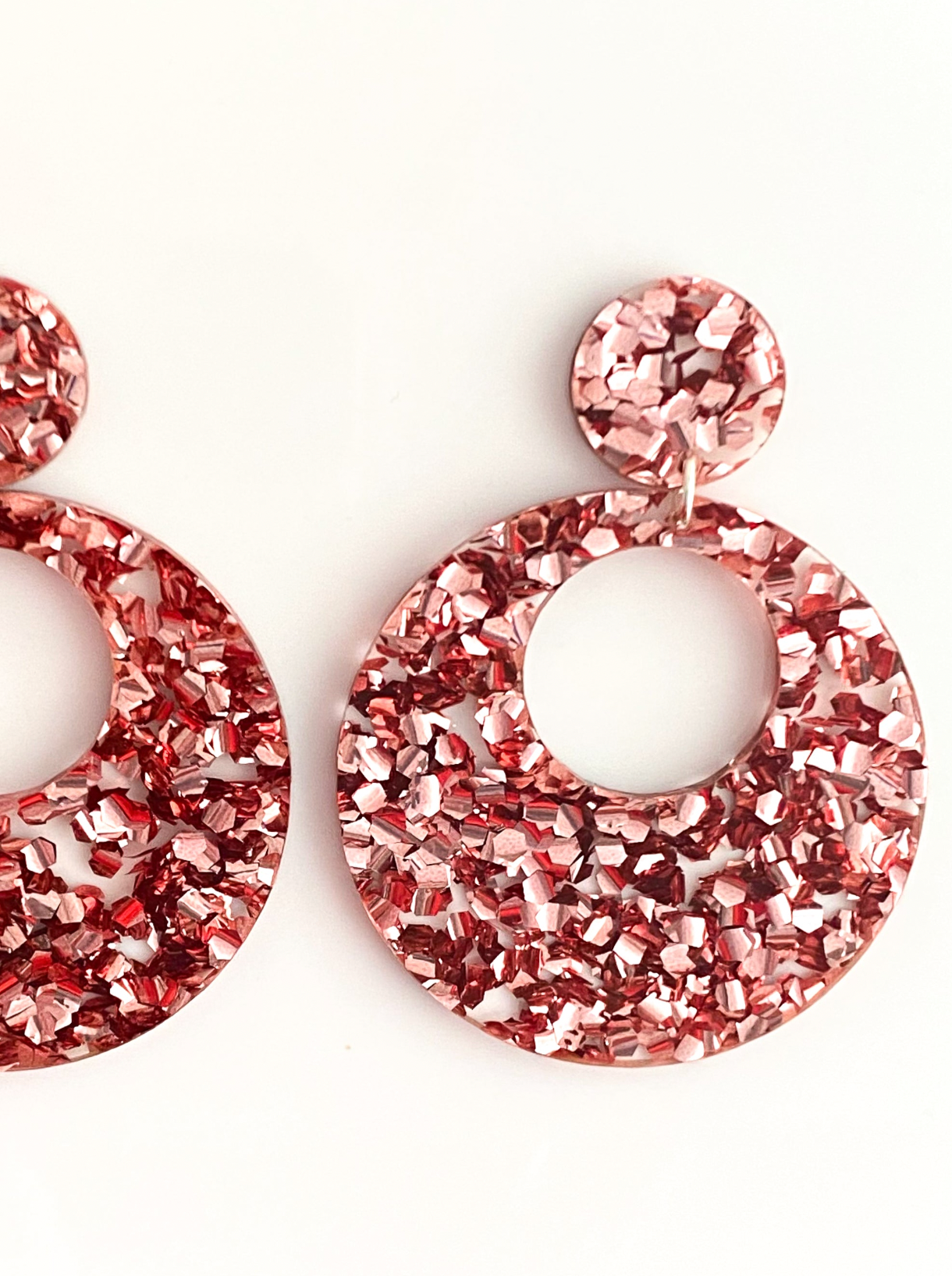 Eclipse Earrings - Chunky Pink