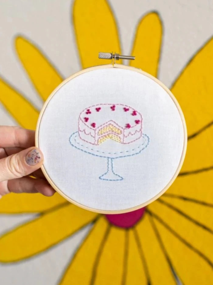 Jenny Lemons Cake My Day Embroidery Kit