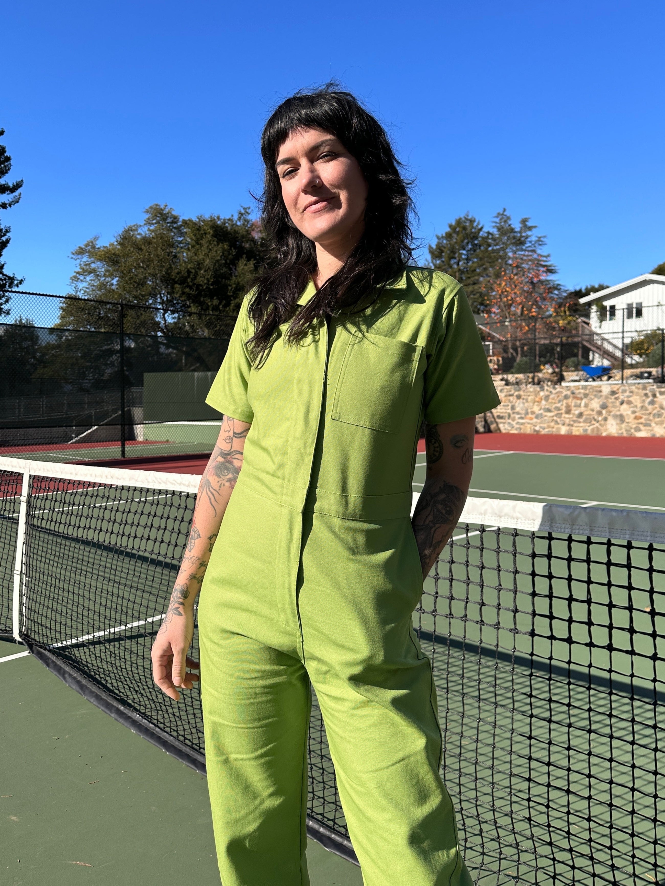 Certified ORGANIC Cotton Twill Coveralls Avocado