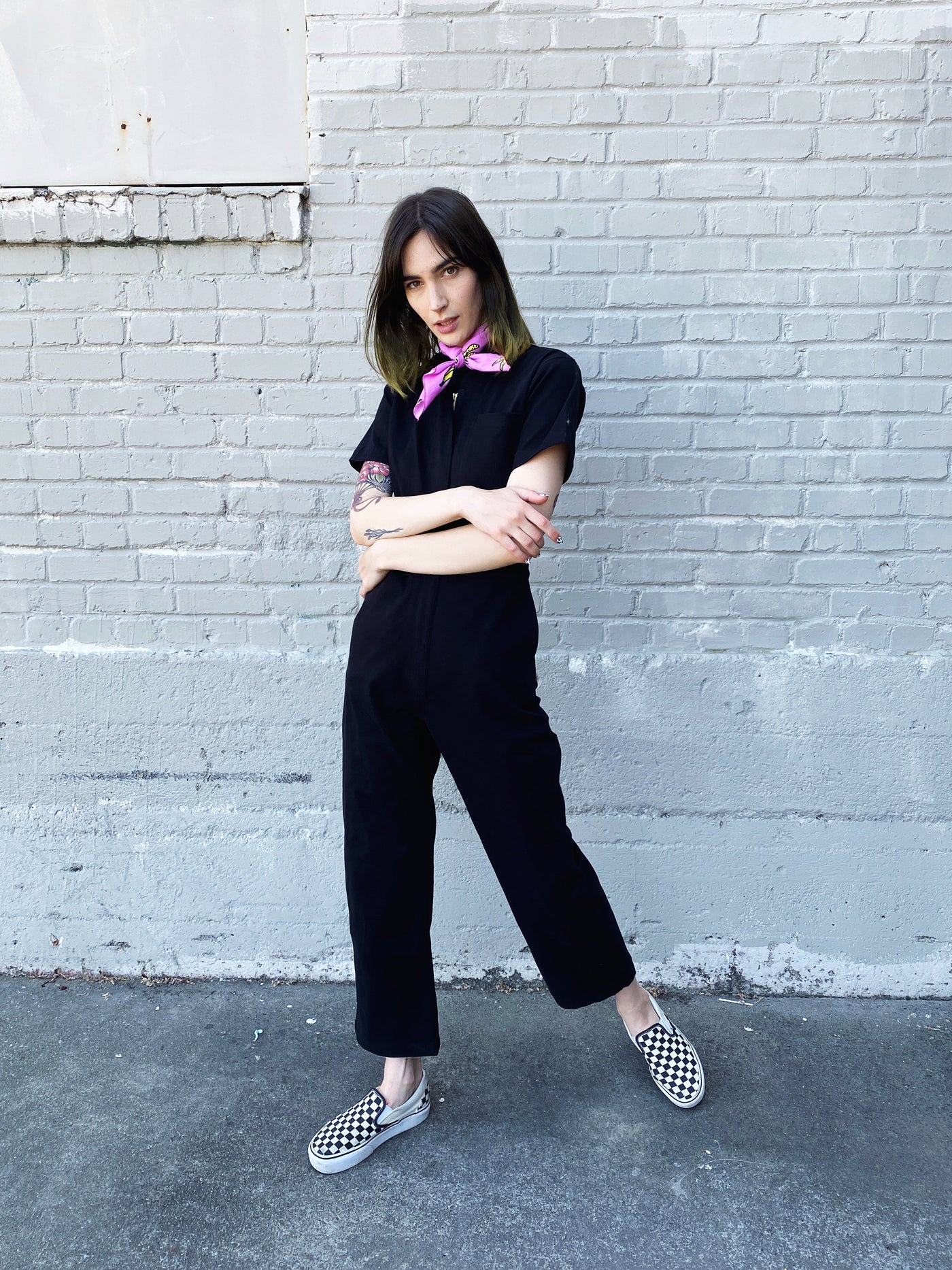 Twill Black Coveralls